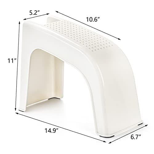 Hedume 2 Pack Non-Slip Shower Foot Rest Stand for Easy Pedicure and Leg Shaving