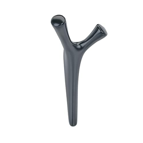 Amerock HBX37017MB Kodiak Matte Black Wall Hook for Coats, Hats & Bags