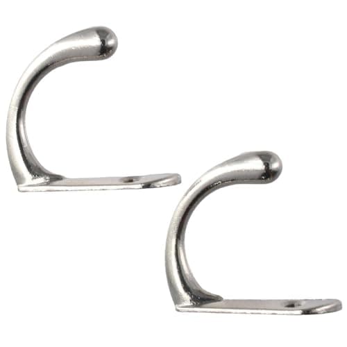 Heavy Duty Brushed Nickel 6 Pack Robe Hook Hanger, WallMounted for Bathroom, Kitchen & Living Room