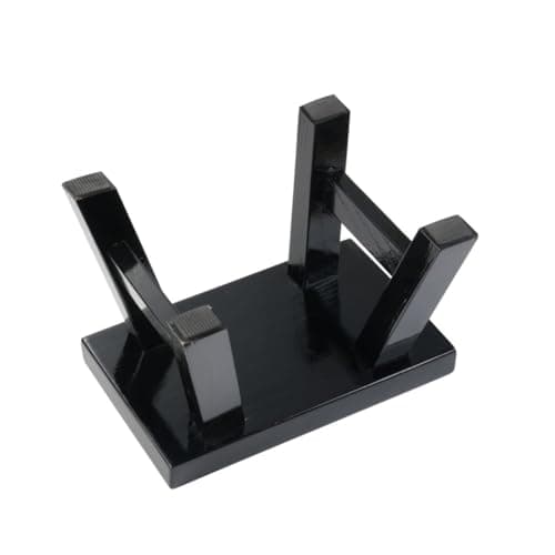 Black Solid Wood Step Stool for Kids Adults Fishing Plants