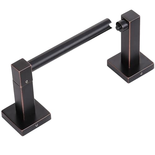 Brushed Nickel Double Post Pivoting Toilet Paper Holder Hangers Stainless Steel Wall Mount Stand — Oil Rubbed Bronze