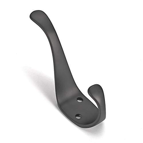 Ambipolar Double Matt Black Wall Hooks 10-Pack