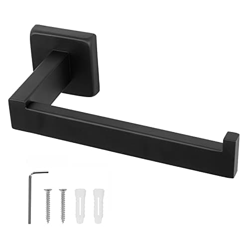 NearMoon Premium SUS304 Stainless Steel Rustproof Toilet Paper Holder — Matte Black