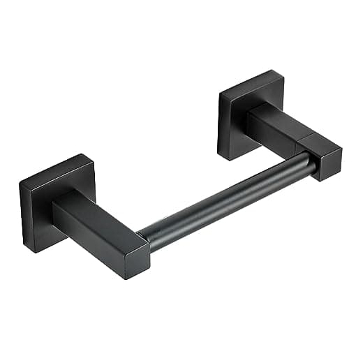 Black Wall-Mounted Toilet Paper Holder for Bathroom