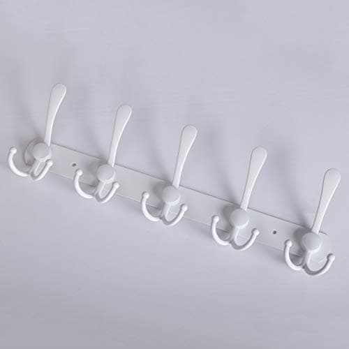 WEBI Wall Mount Coat Rack with Hooks for Jackets and Clothes