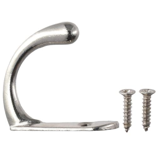Heavy Duty Brushed Nickel 6 Pack Robe Hook Hanger, WallMounted for Bathroom, Kitchen & Living Room