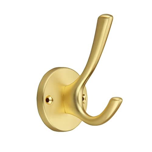 TUNNY 5 Pack Matte Black Coat & Towel Hooks for Bathroom Wall Mounted — Copper brushed