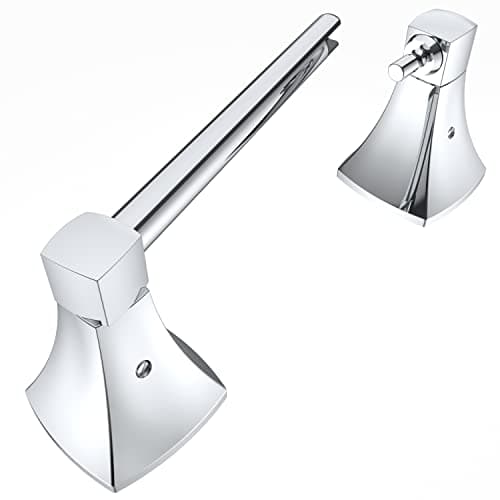 Brushed Nickel Double Post Pivot TP Holder for Bathroom, Stainless Steel & Zinc Alloy — Chrome