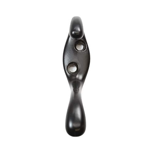 ROK Hardware 3-1/2" Black Heavy Duty Dual Coat Hook, 10 Pack
