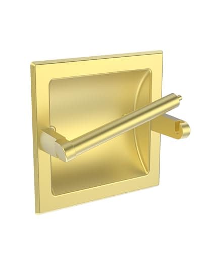 SUS304 Brushed Nickel Pivoting Wall Toilet Paper Holder — Brushed Gold