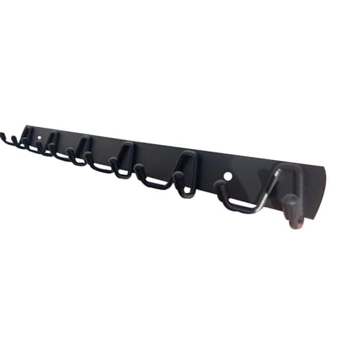 Heavy Duty Stainless Steel Wall Mount Coat Rack with 6 Hooks