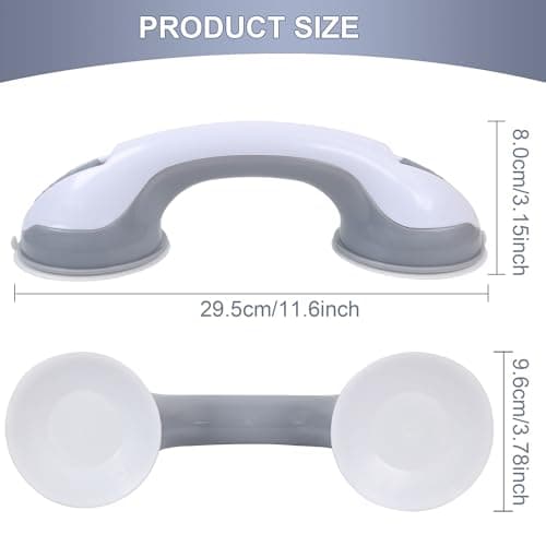 OWIIZI Wall Mount Shower Stool with Double Suction Cup