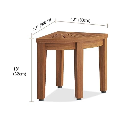 AquaTeak 12" Kai OptiAREA Corner Teak Foot Rest