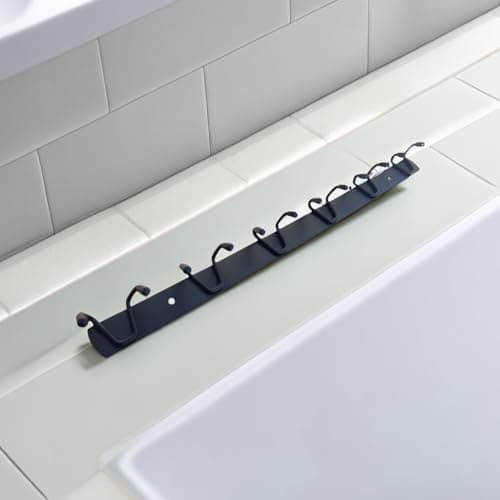 Heavy Duty Stainless Steel Wall Mount Coat Rack with 6 Hooks