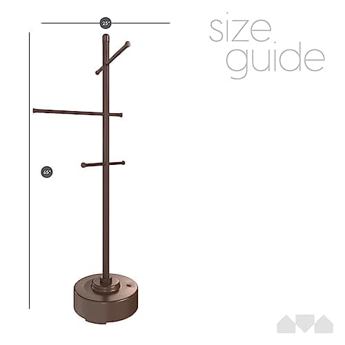 Milliard Weather-Resistant Outdoor Pool Towel Rack, Brown, 65" x 25"