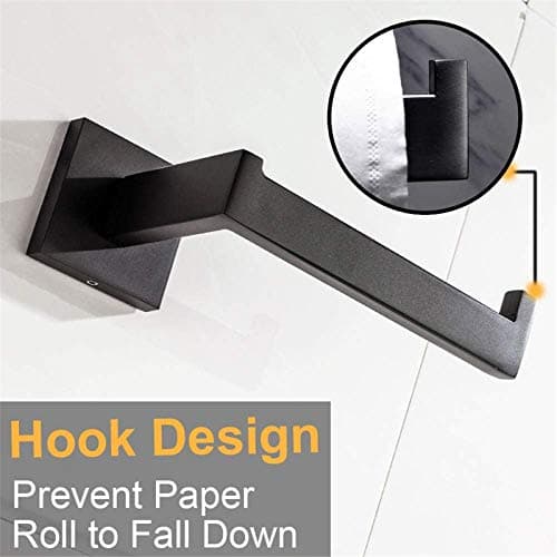 Nolimas Classic Matte Black SUS 304 Stainless Steel Toilet Paper Holder