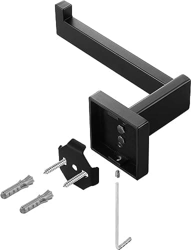Matte Black Wall Mount Toilet Paper Holder for Bathroom