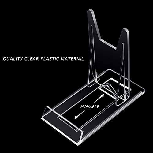 Zonon Clear Mini Acrylic Plate Stands for Picture Display