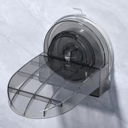 Antidious Bathroom Foot Rest for Leg Shaving, Reusable Suction Pedal (Black)