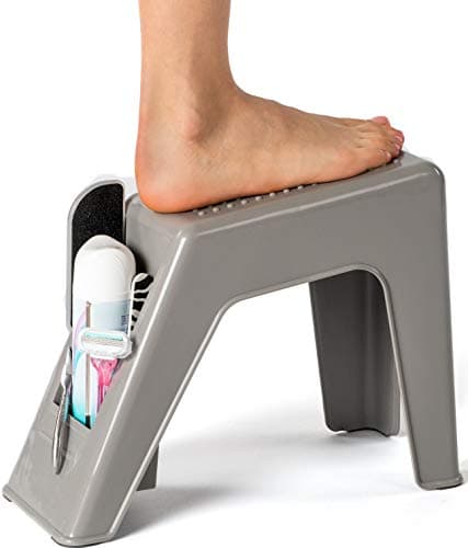 Grey Shower Foot Rest - Pedicure Stand - (Supplies Not Included)