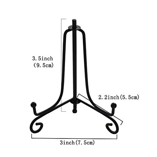 Artliving Black 3.5 Inch Mini Cookie Holder Display Easels (4 pack)