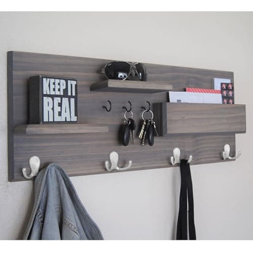 Heavy Duty 34 Pack Silvery Metal Coat Hooks with 68 Screws