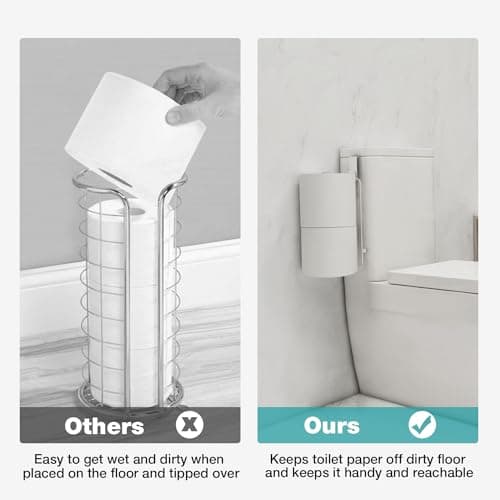 Stainless Steel RV Bathroom Toilet Paper Holder, Silver