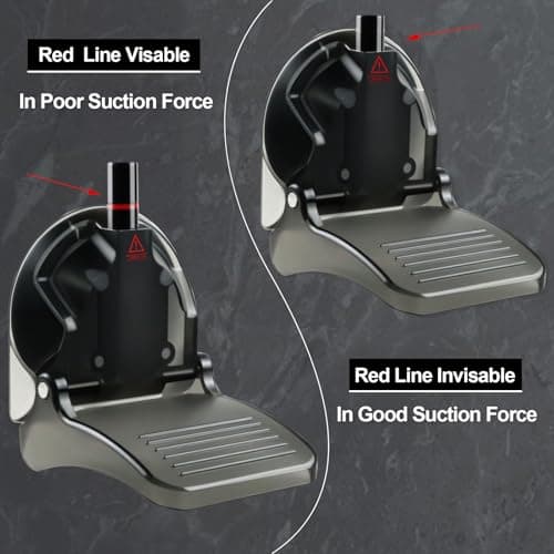 Anti-Slip Foldable Shower Rest for Legs, Suction Cup Pedal, Black, Pregnant & Back Pain Relief