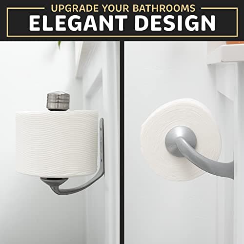 Stainless Steel Toilet Paper Holder - Easy Install, Simple One-Handed Operation, Wall Mount Design
