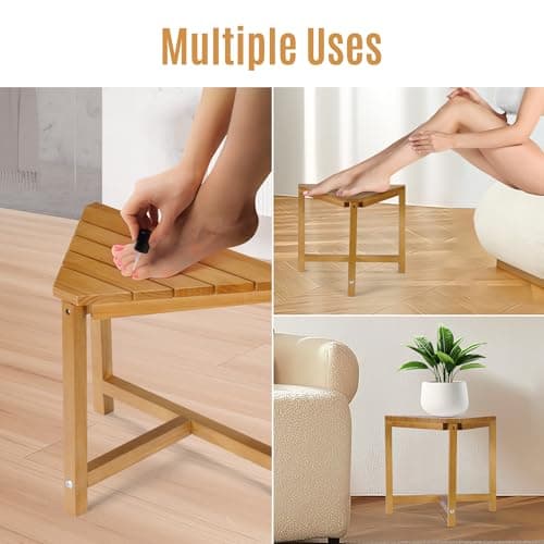 12 Inch Shower Foot Rest for Small Spaces, Legs Shaving Bench