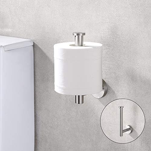 Brushed Nickel Toilet Paper Holder - Modern Wall-Mount SUS304 Stainless Steel Dispenser for Bathroom or Kitchen