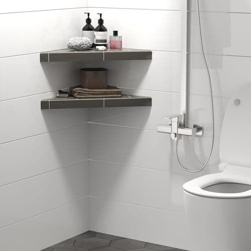 Customizable Floating Corner Shower Bench Kit 12"x12"x17"