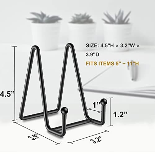 Compact Plate Stands, 3-Pack 4.5-Inch Display Stand, Multipurpose Holder