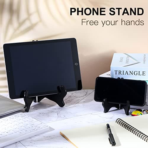 Black Wooden Easel Stand for Display Pictures, Cook Books & Art (3 Sizes: 4", 6", 8")