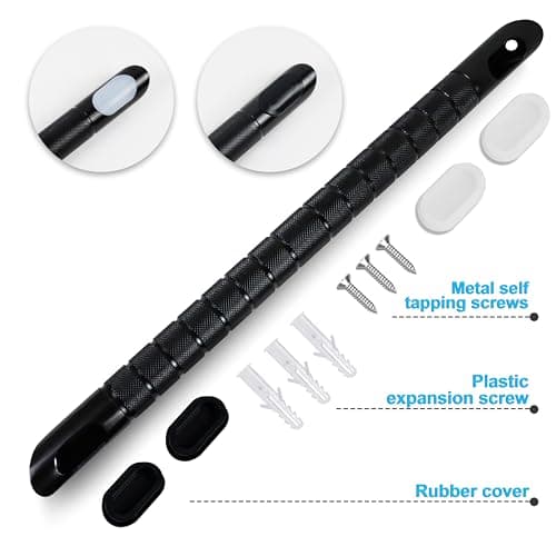 Black Wall-Mounted Stainless Steel Shower Foot Rest for Leg Shaving…