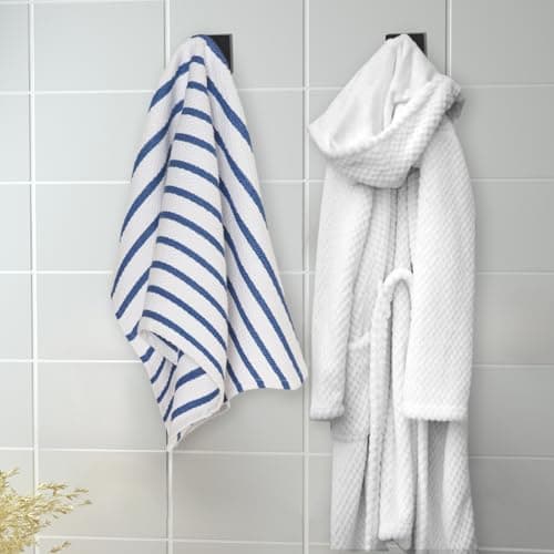 Bathroom Towel Hooks for Livingroom, Bedroom, Kitchen & Closet