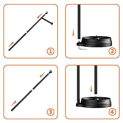 Heavy-Duty Metal-Free Toilet Paper Holder with Crystal Ball, Matte Black Stand