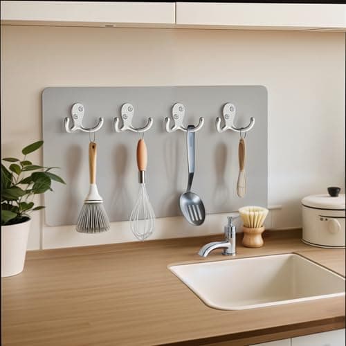 Silver Double Prong Coat Hooks - 15 Pack, Wall Mounted, Heavy-Duty