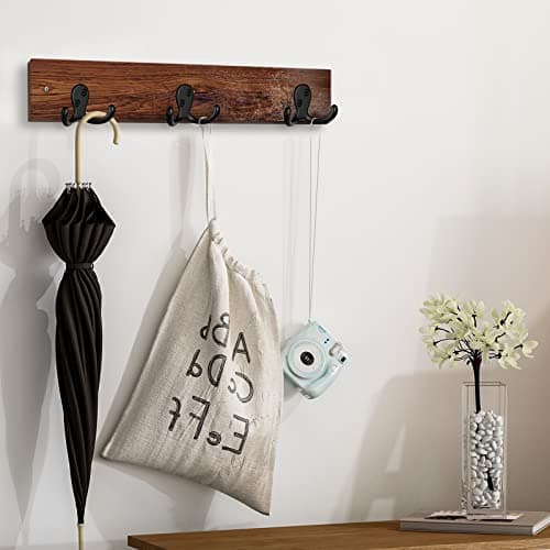 IBosins 28 Pack Heavy Duty Double Prong Coat Hooks, Wall Mount Utility Hooks