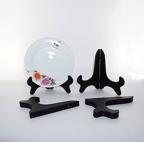 Artliving 6" Wood-Like Plastic Picture Frame Display Stands - Set of 4