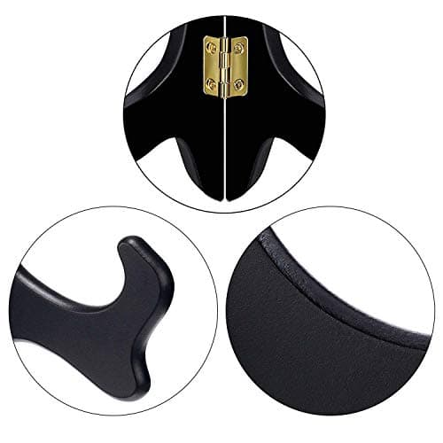 Vernuos Black 6 Inch Wooden Display Stand for Weddings and Home Decor