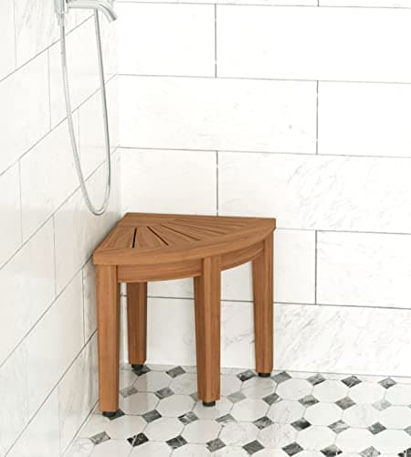 AquaTeak 12" Kai OptiAREA Corner Teak Foot Rest