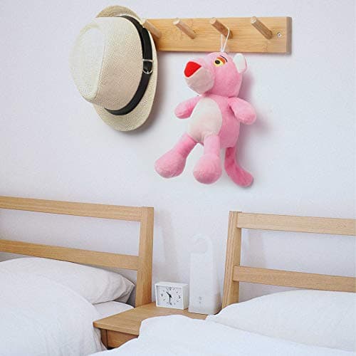 WEBI Wall Mount Coat Rack with 5 Hooks for Hats Jackets and Clothes
