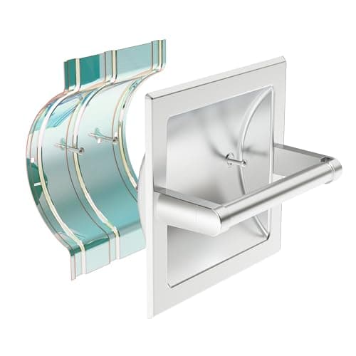 SUS304 Brushed Nickel Pivoting Wall Toilet Paper Holder