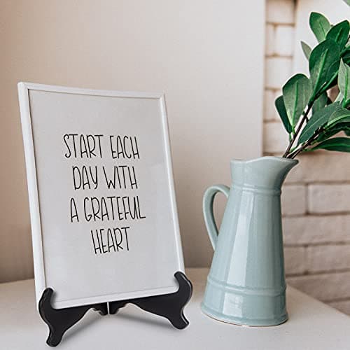 Vernuos Black 6 Inch Wooden Display Stand for Weddings and Home Decor