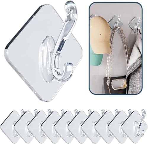 10 Pack Heavy Duty Wall Hooks for Coats and Towels — YM-10