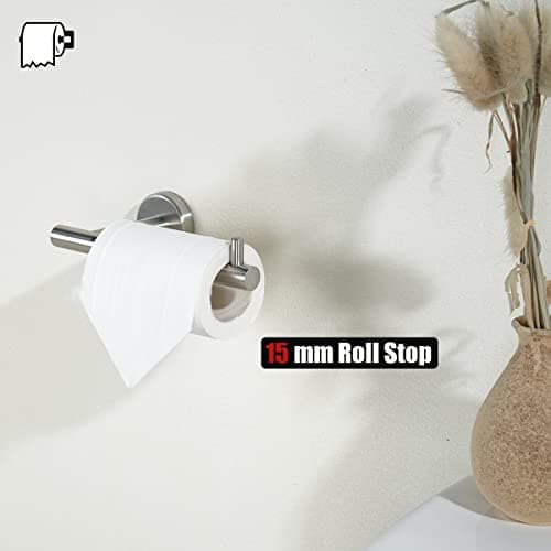 JQK 304 Stainless Steel, 5 Inch Toilet Paper Holder, Brushed Nickel