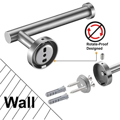 SUS304 Stainless Steel Nolimas Brushed Nickel Toilet Paper Holder