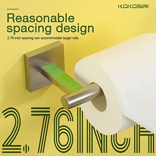 KOKOSIRI Brushed Nickel Toilet Paper Holder B2000BR