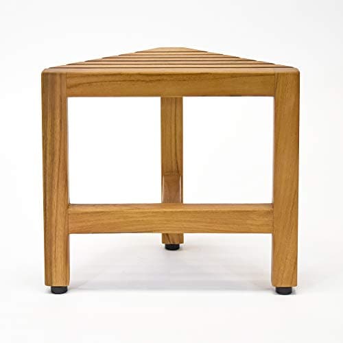 Asta Zini Solid Teak Foot Stool for Shower/Bath/Spa, TB-014